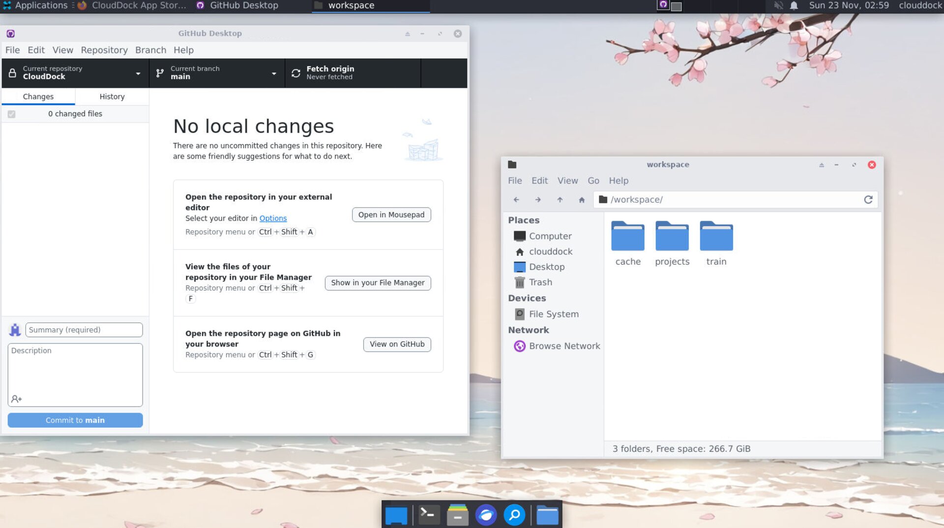 Clone repository to /workspace/projects
