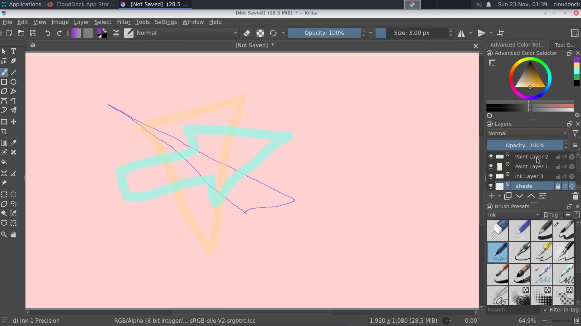 Color group: flats + multiply shading with alpha inherit