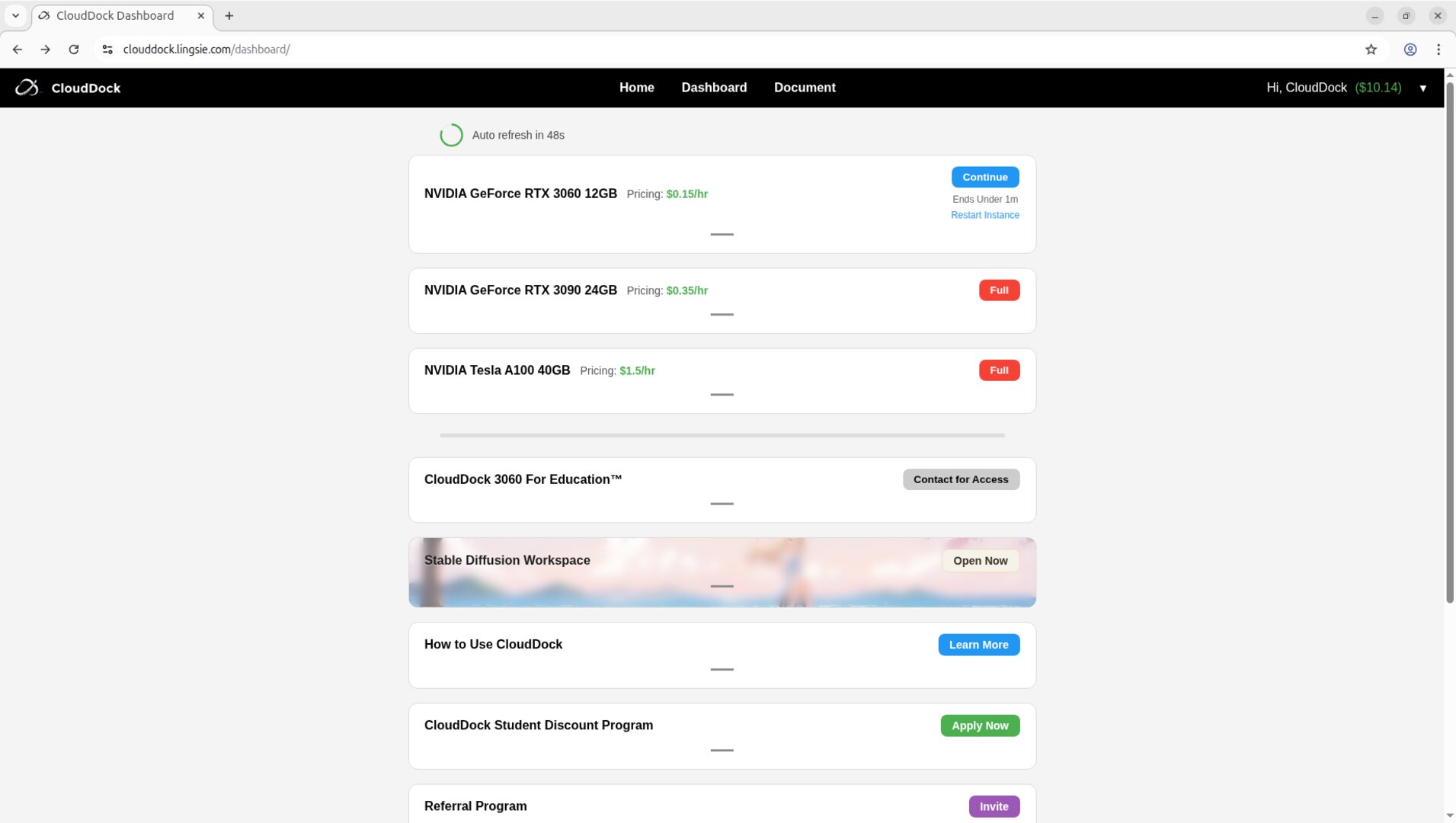 End session from Dashboard