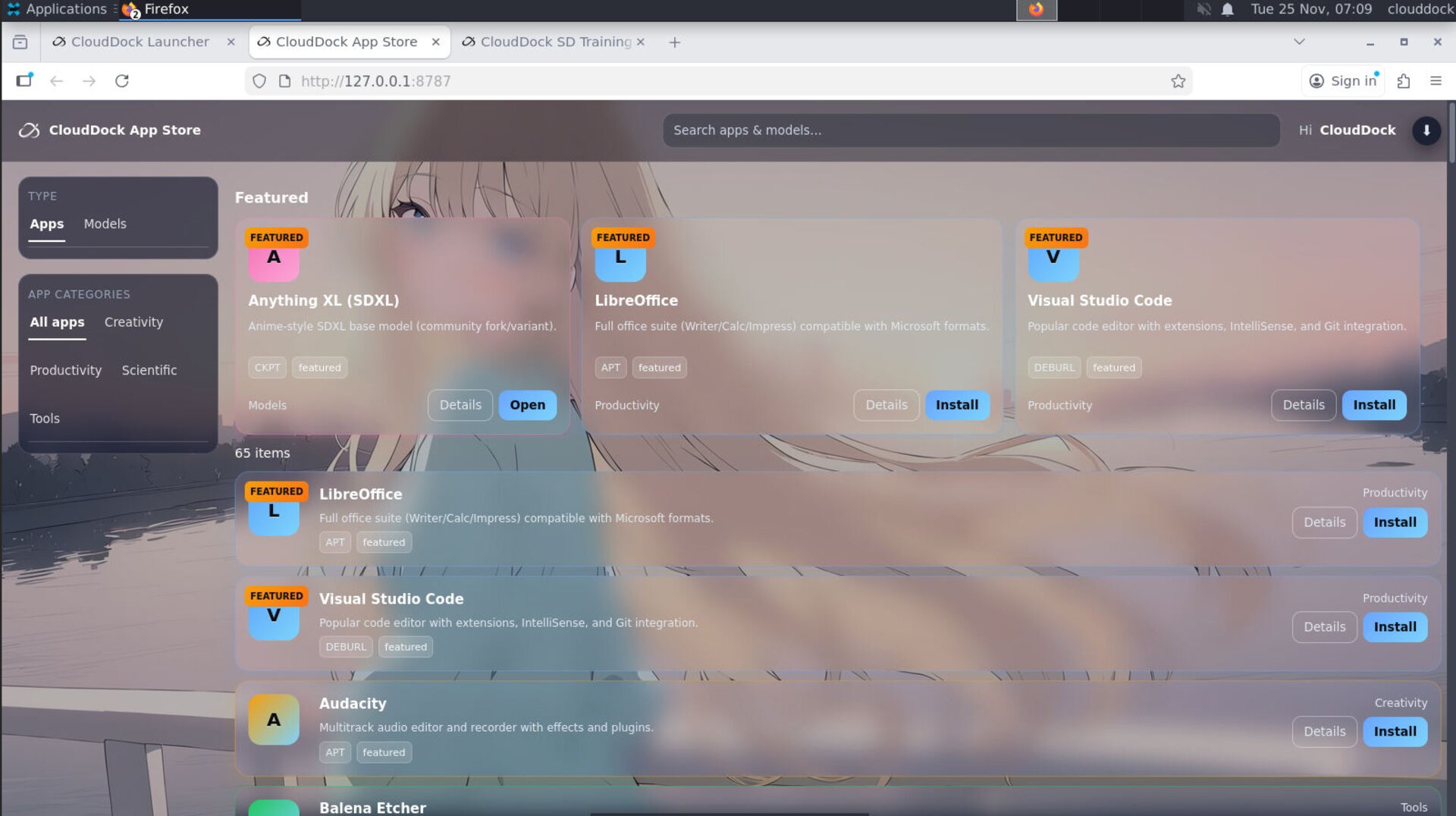 App Store 3.0 main catalog view
