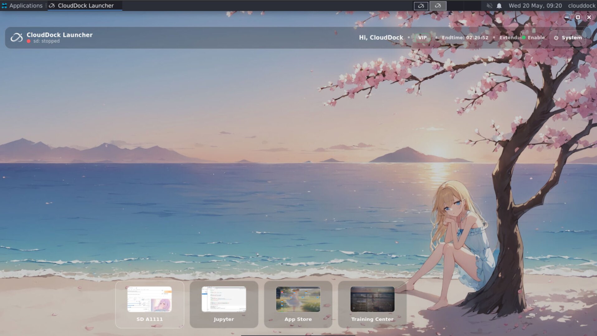 CloudDock Launcher 4.2 Beta main interface