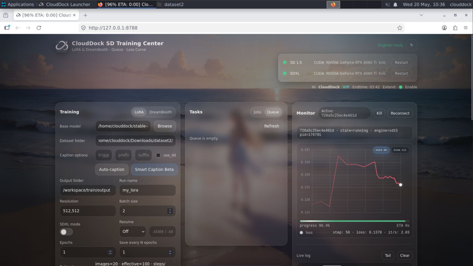 CloudDock SD Training Center training optimization