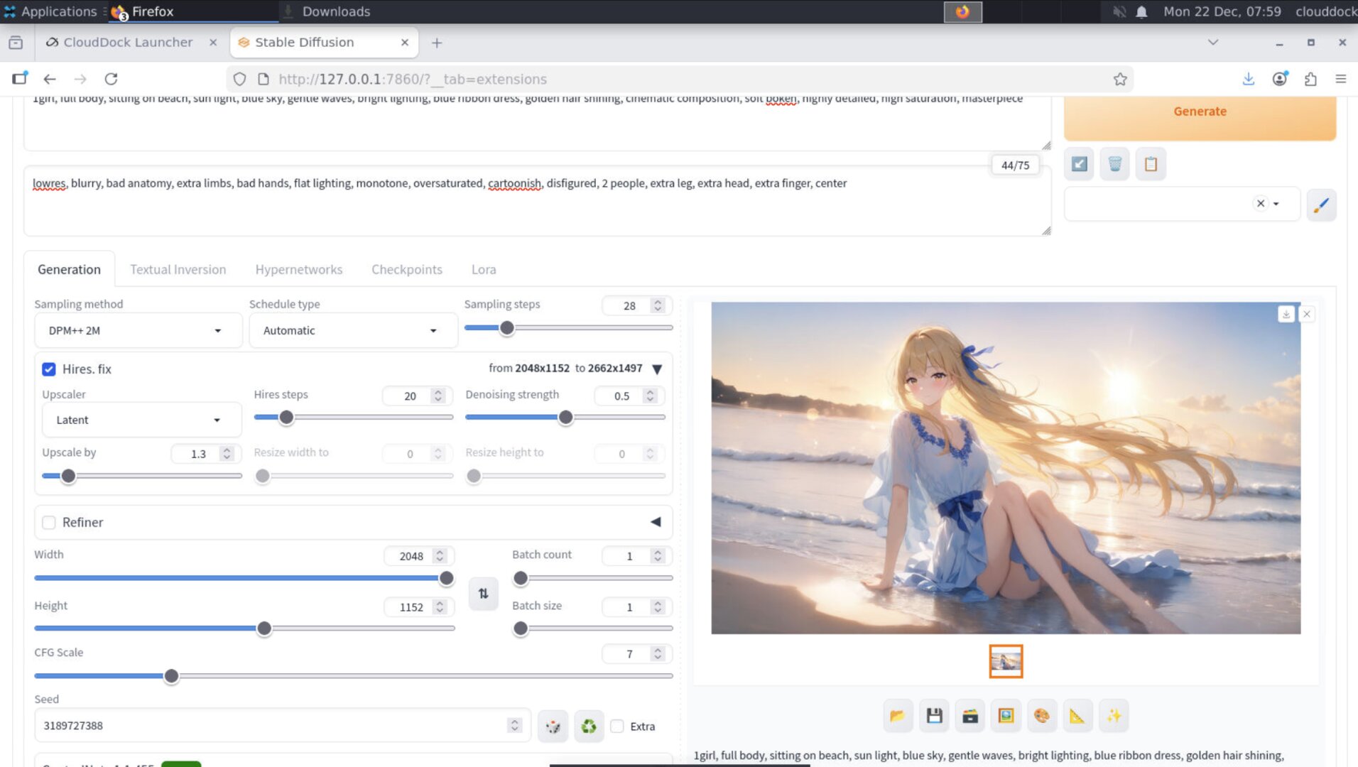 Final result after ControlNet and hires fix