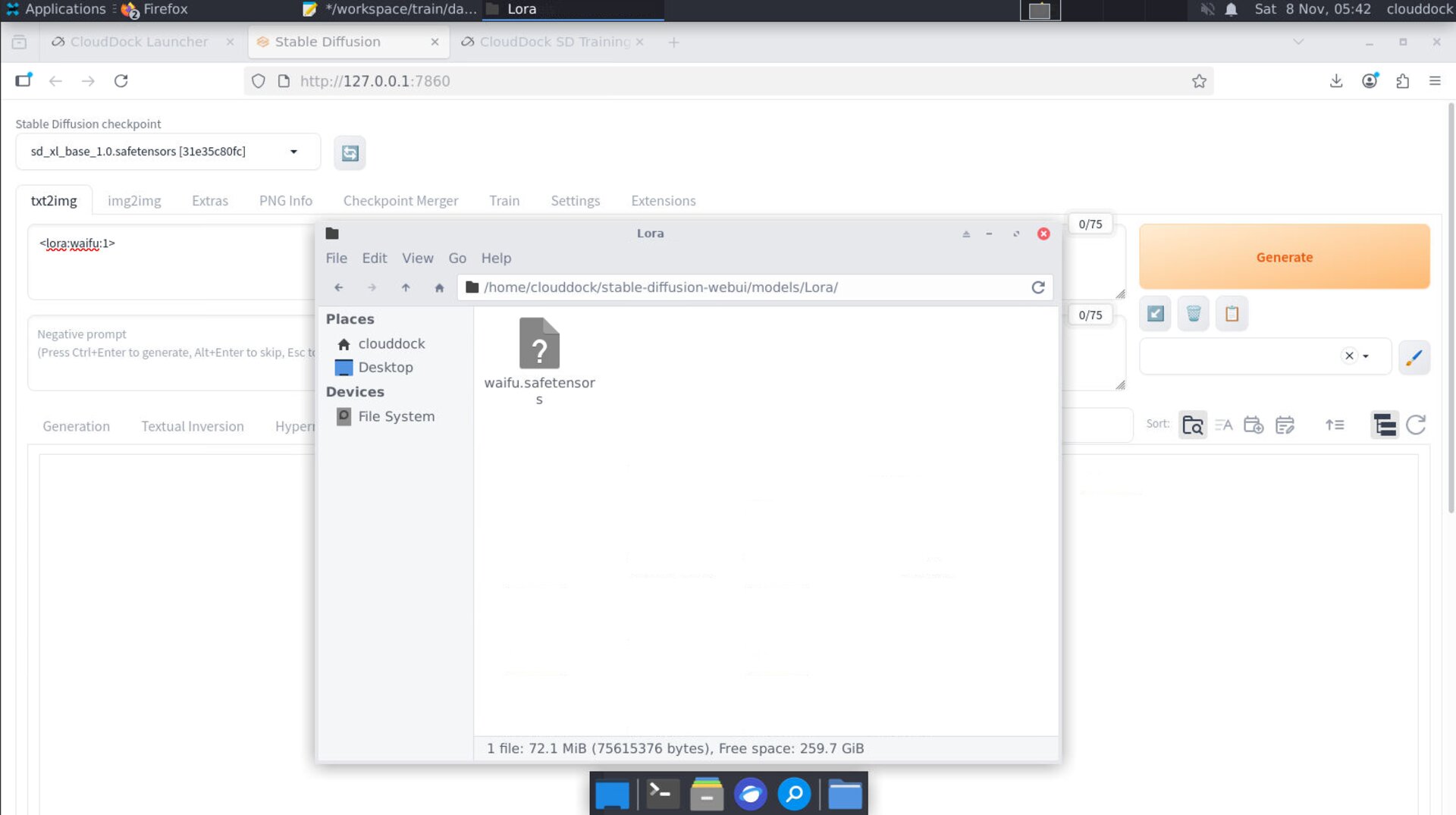 Family mismatch warning example